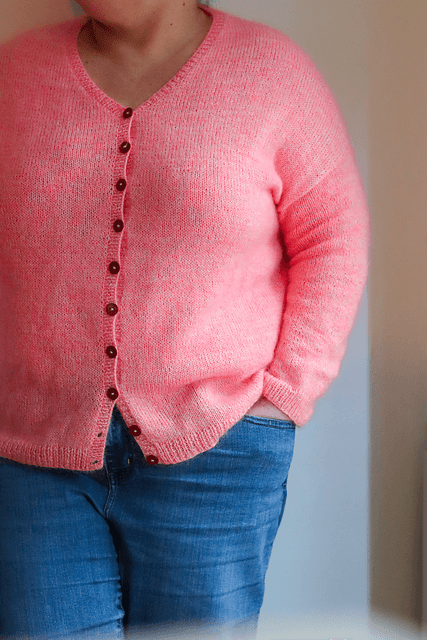 Jinshi Fluffy (cardi), modèle de tricot MarGueNée