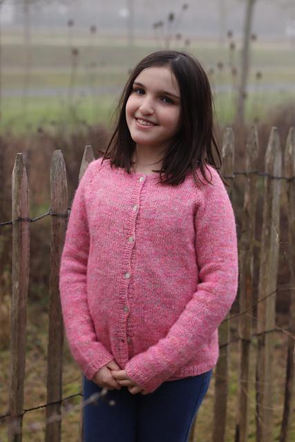 Helix Cardigan (little), détail du modèle 4