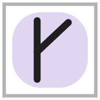 Symbole de l'augmentation à droite à l'endroit