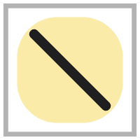 Symbole de la diminution glisse, glisse, tricote